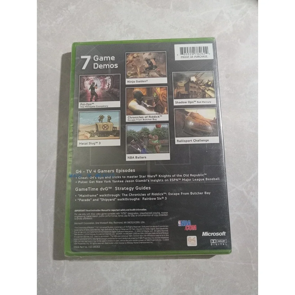 Exhibition: Demo Disc for Xbox -- Vol. 5 (Microsoft Xbox, 2004) NIB SEALED